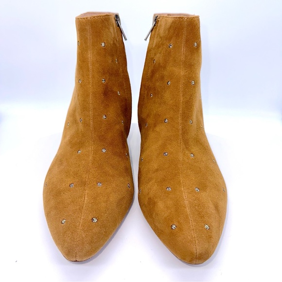 Madewell Bea Suede Studded Ankle Boots 8 EUC - Picture 3 of 11